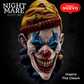Máscara Insano The Clown de látex – vista frontal