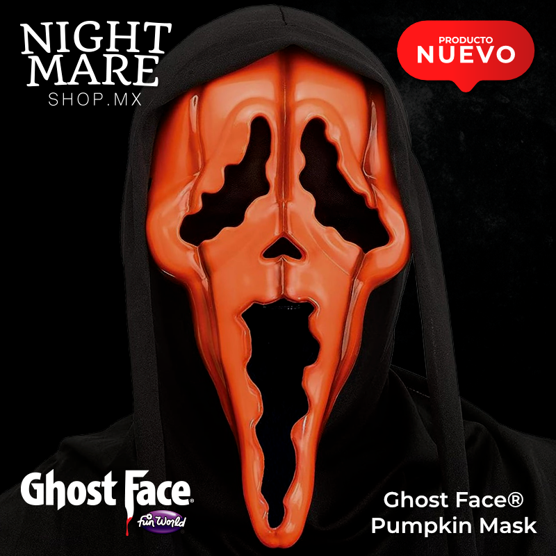 Ghost Face® Pumpkin Mask de Fun World, vista principal