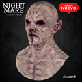 Máscara Alucard Hyper Mask, vista principal del rostro arrugado, cabeza calva, orejas puntiagudas y pechera