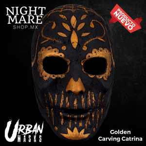 Golden Carving Catrina