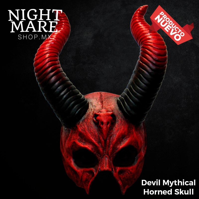 Devil Mythical Horned Skull