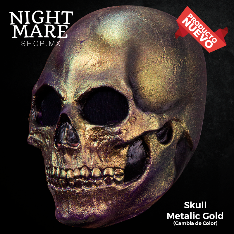 Skull Metalic Gold