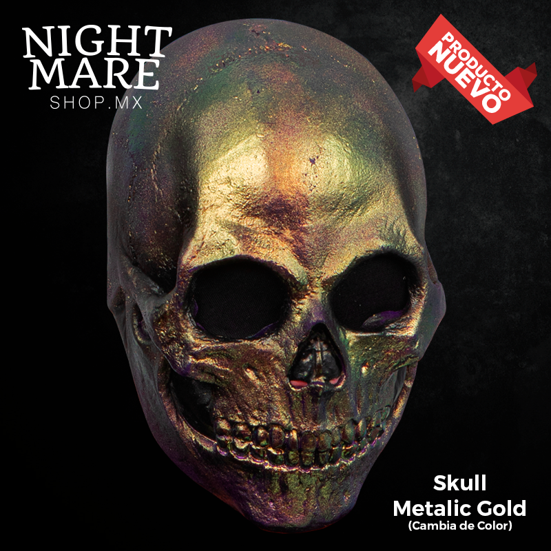 Skull Metalic Gold